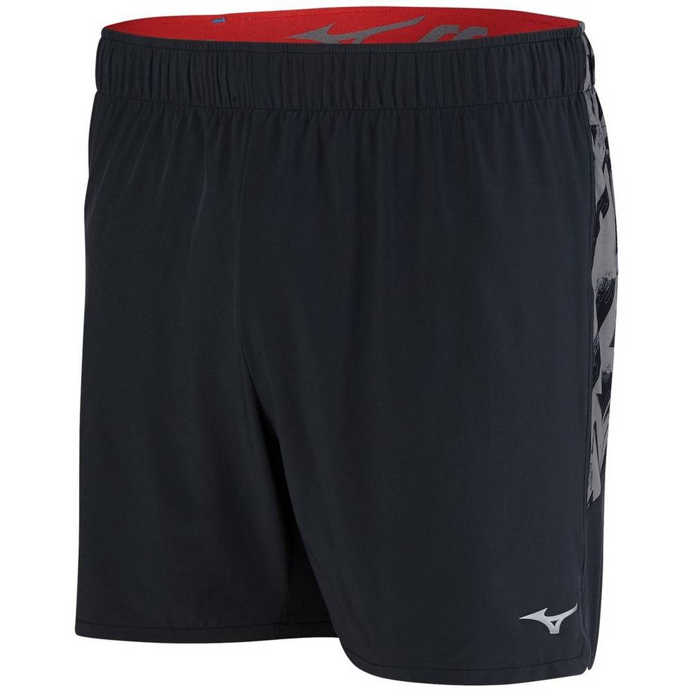 Pantalones Cortos Mizuno Alpha 5.5" Hombre Negras Ofertas XKYA-93512